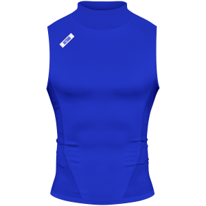 Core Turtleneck Compression Sleeveless Blue