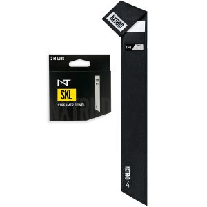 Streamer Football Towel Black