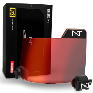 VZR3® Football Visor Clear Red